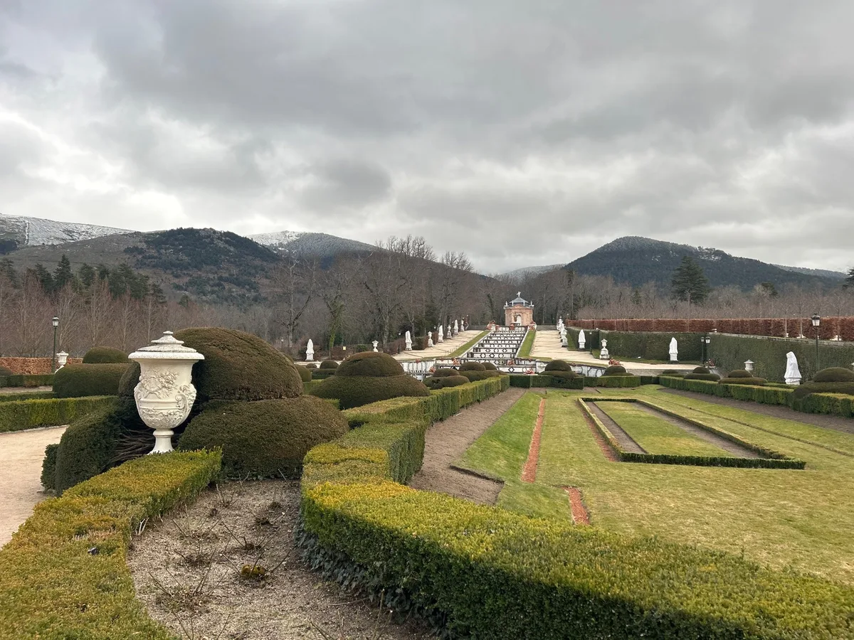 Palacio Real de la Granja Garden in Segovia, Spain