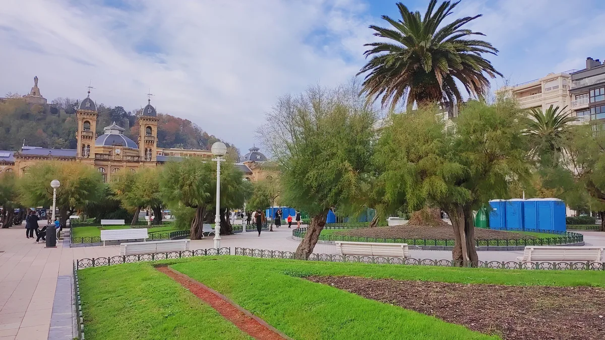 Alderdi Eder Park in San Sebastian, Spain