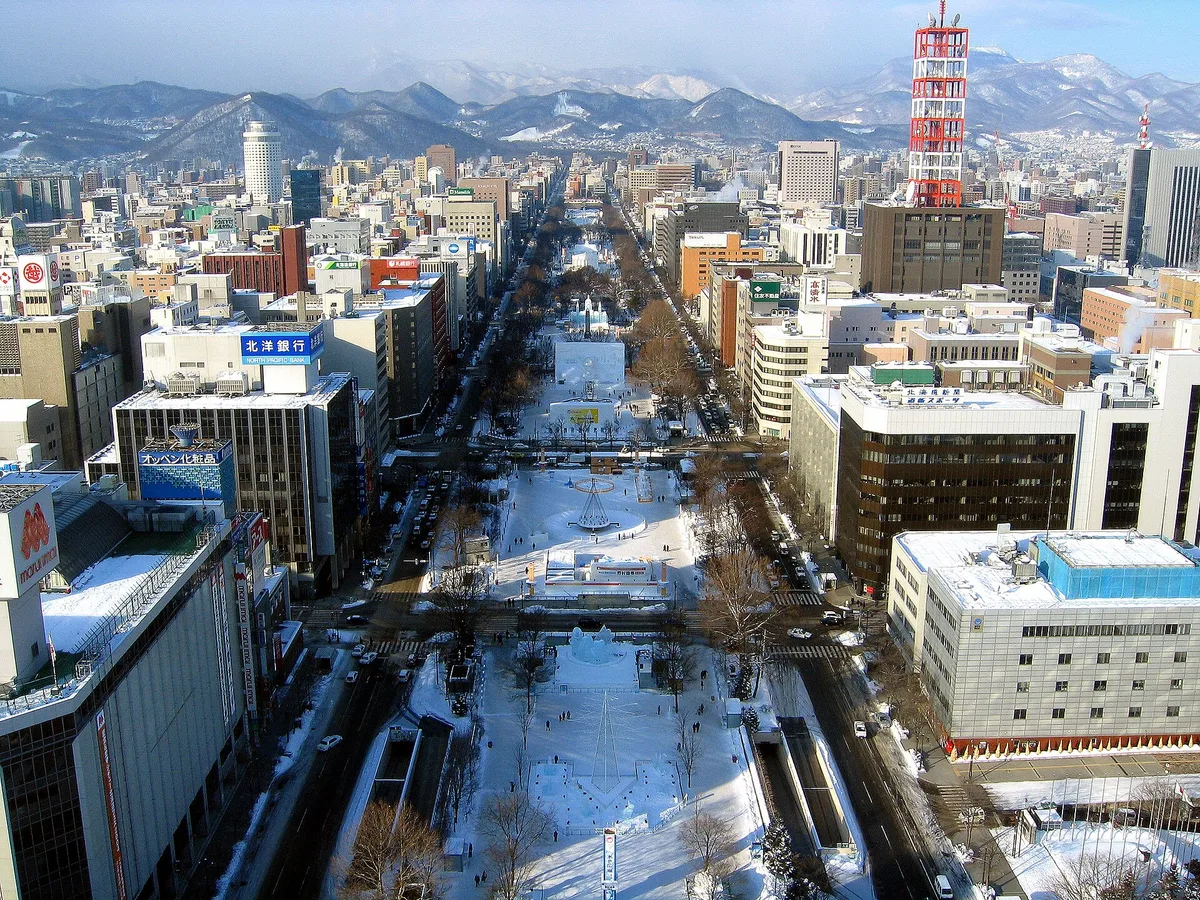 Odori Park in Sapporo, Japan