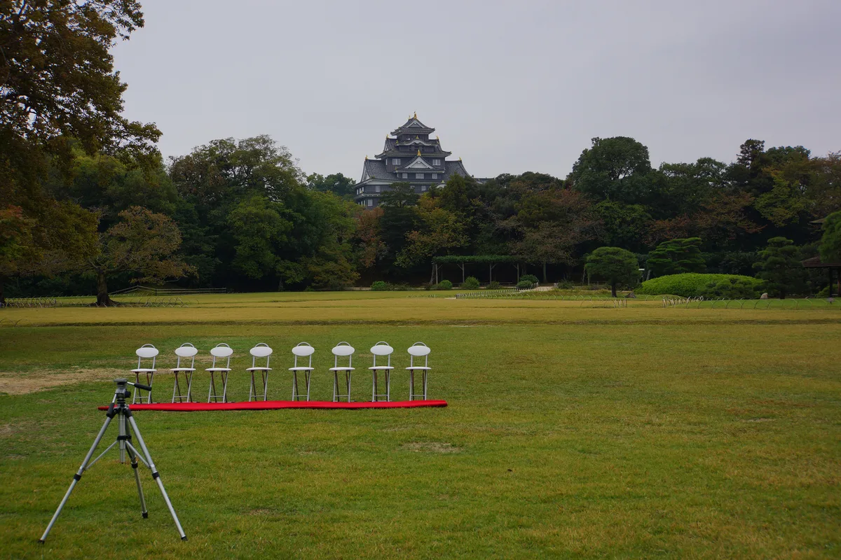 Okayama Castle in Okayama, Japan