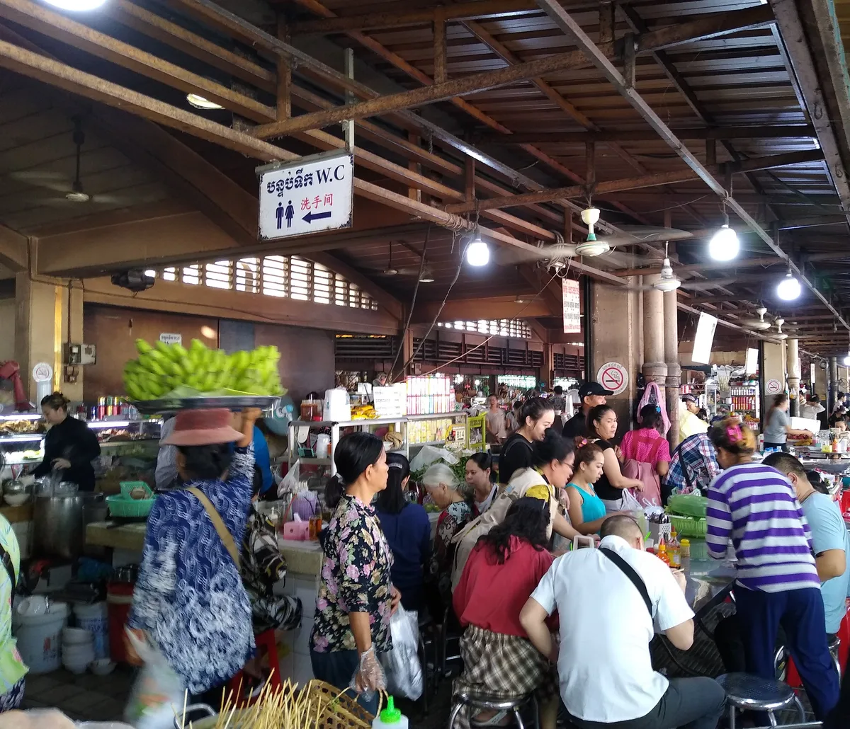 Central Market in Phnom Penh, Cambodia