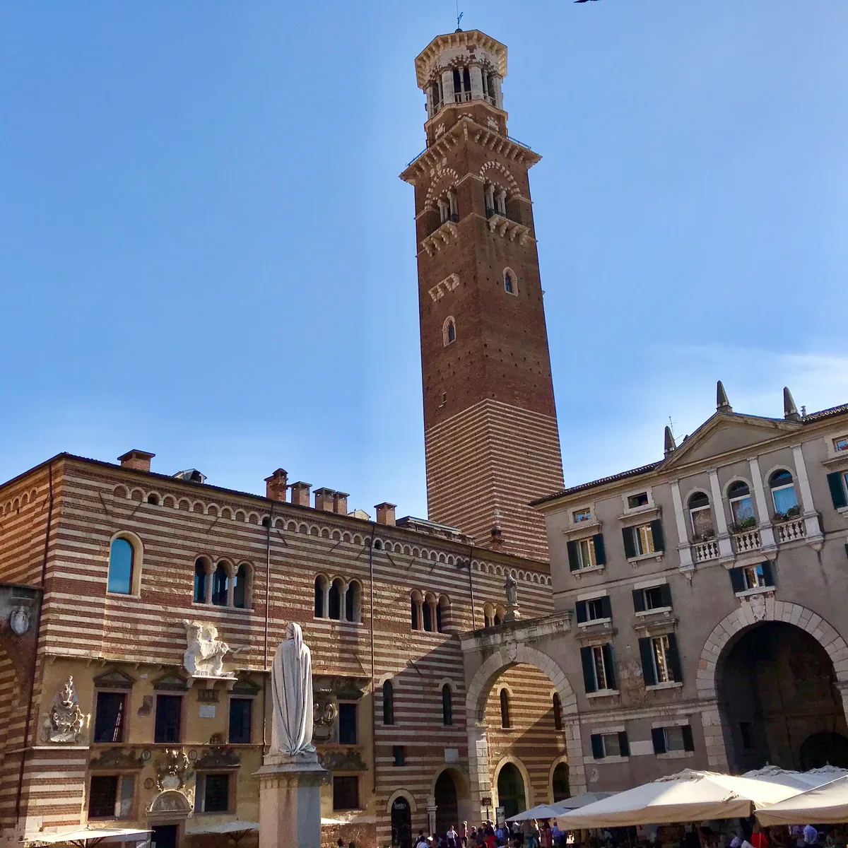 Torre dei Lamberti in Verona, Italy