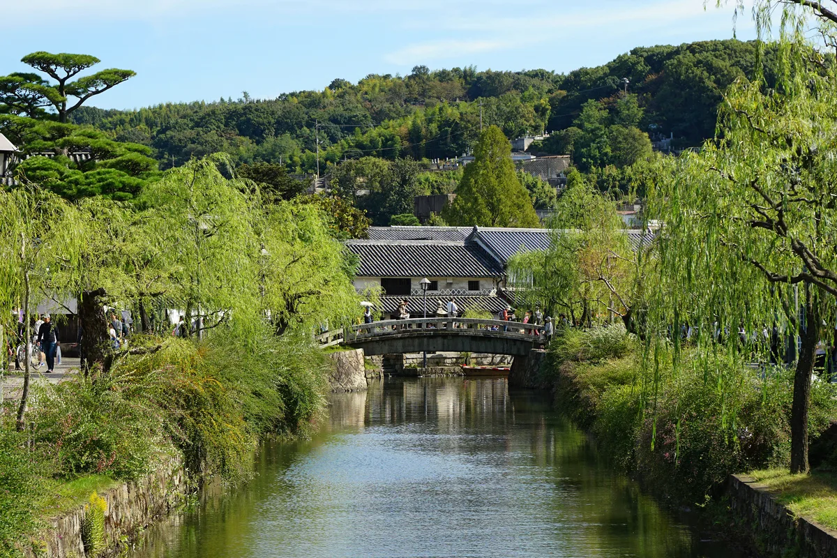 Kurashiki Bikan Historical Quarter in Okayama, Japan