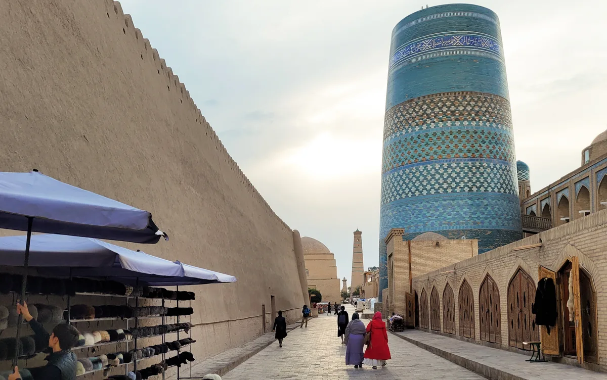 Kalta Minor Minaret in Khiva, Uzbekistan