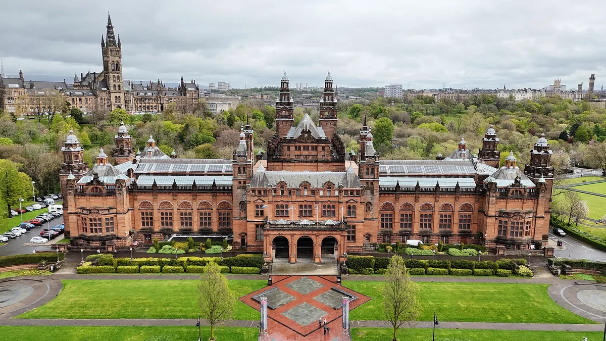 Kelvingrove Art Gallery and Museum in Glasgow, United Kingdom