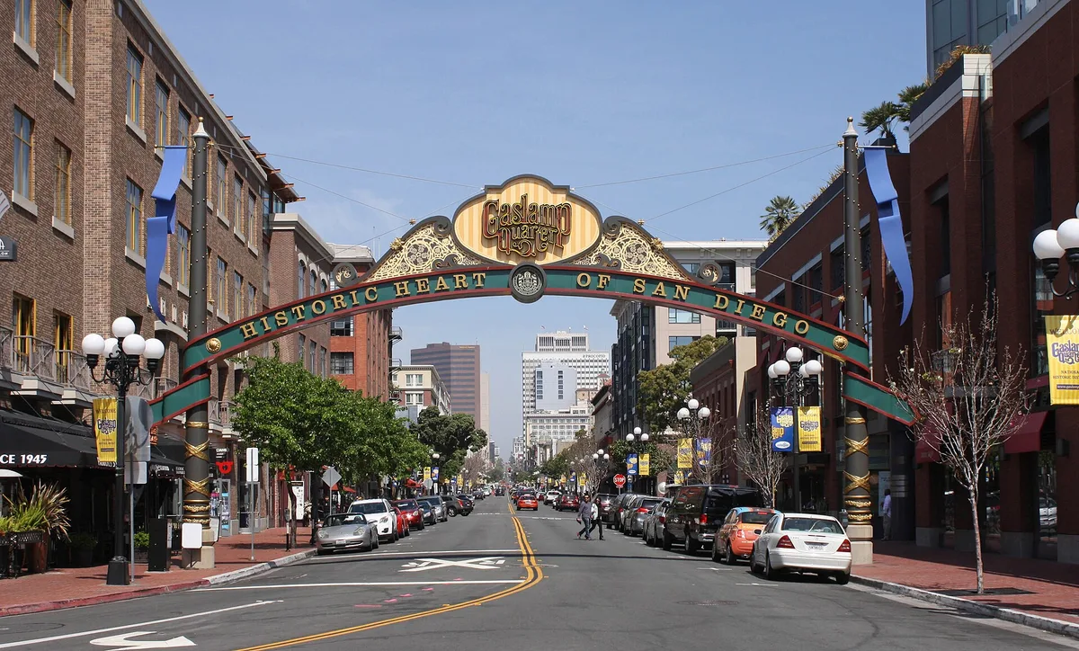 Gaslamp Quarter in San Diego, United States