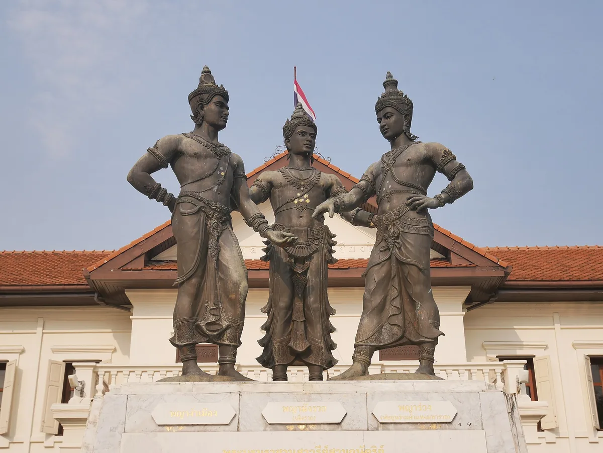 Three Kings Monument in Chiang Mai, Thailand