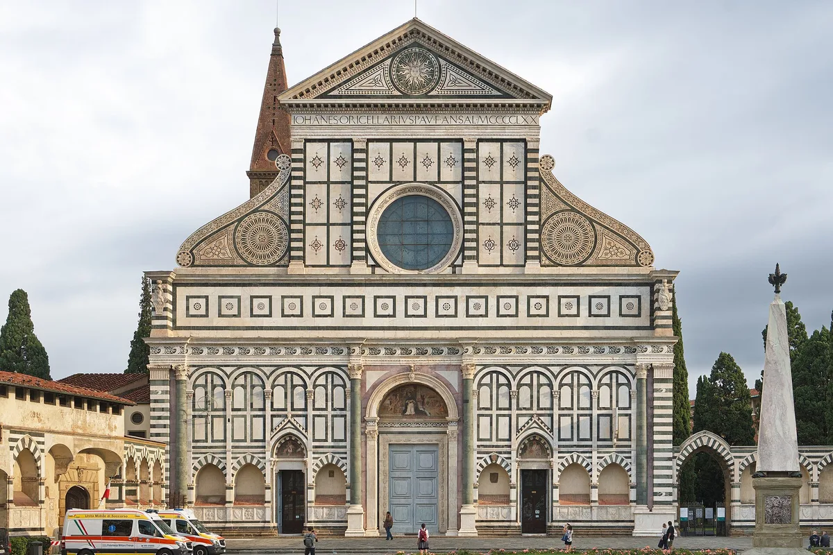 Basilica of Santa Maria Novella in Florence, Italy