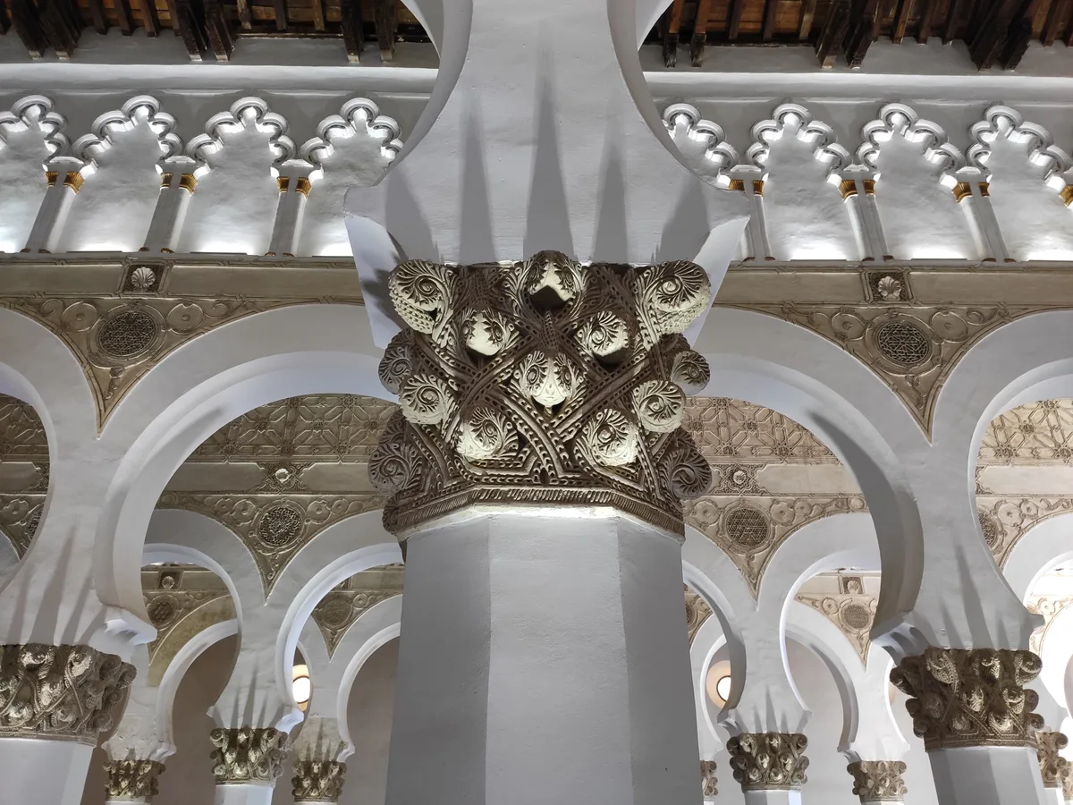 Sinagoga de Santa María La Blanca in Toledo, Spain