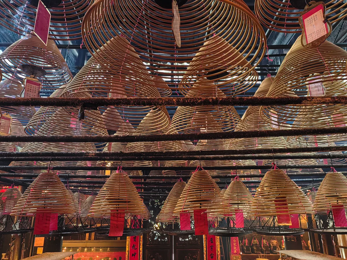 Man Mo Temple in Sheung Wan, Hong Kong