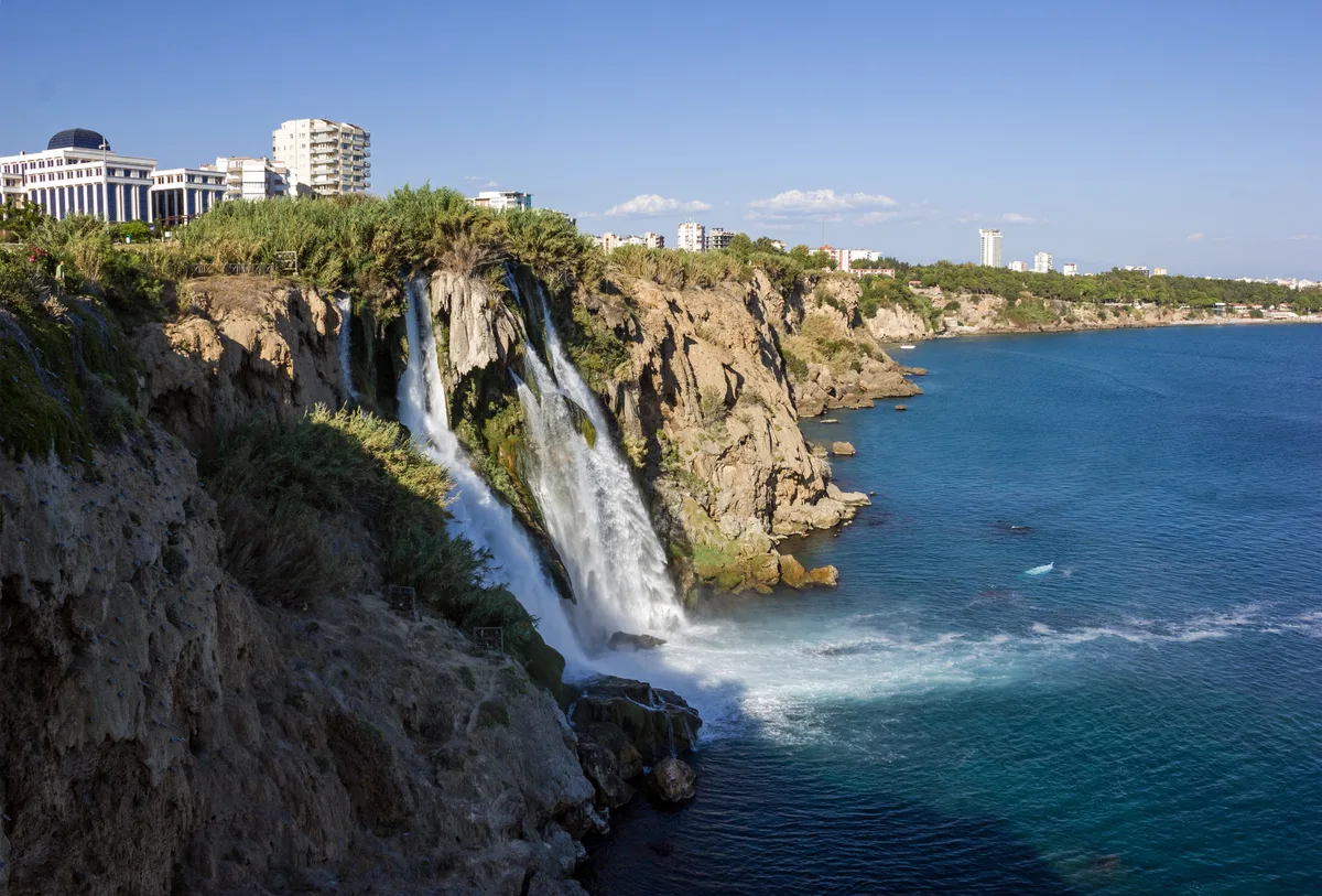 Lower Duden Waterfalls in Antalya, Turkey