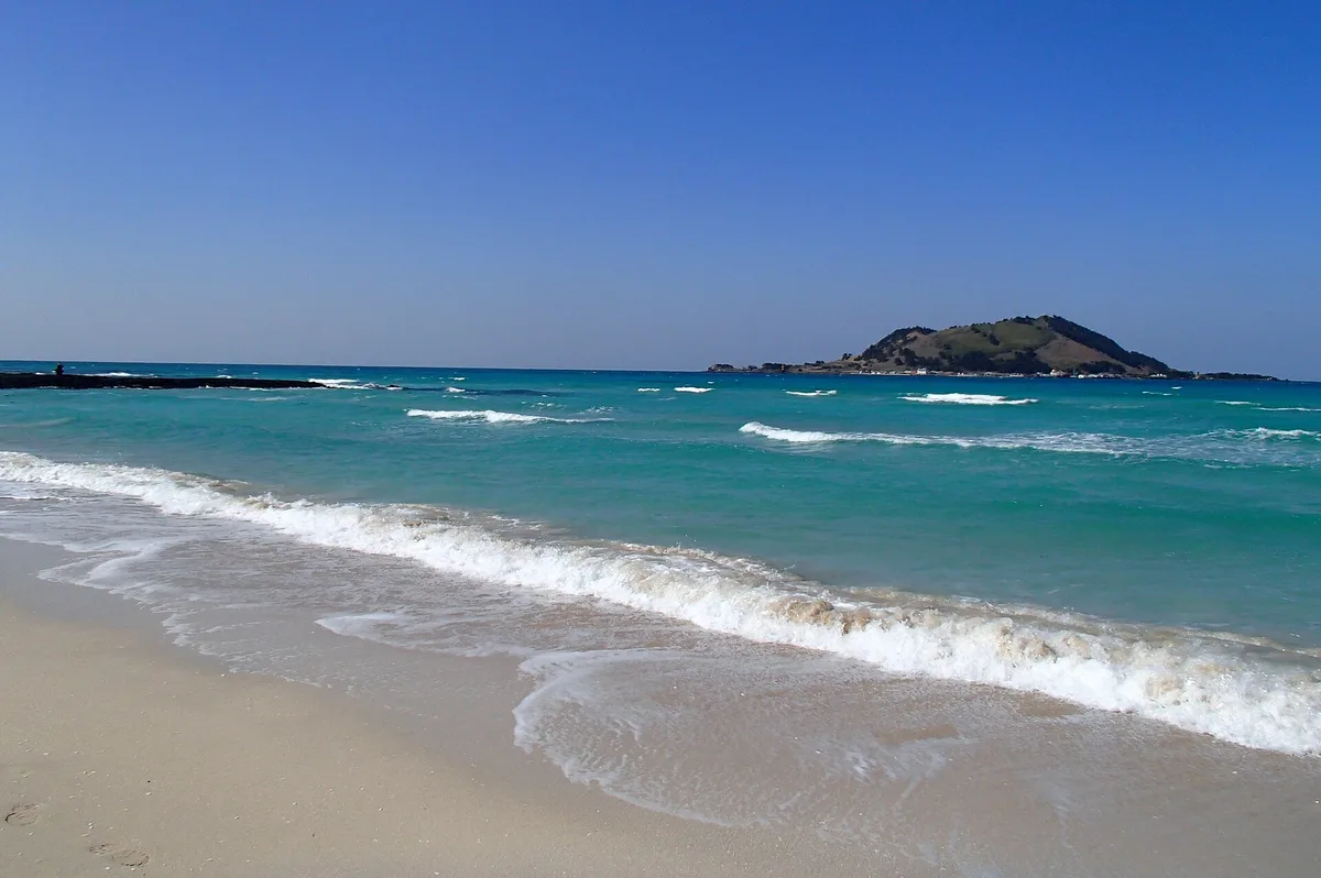 Hyeopjae Beach in Jeju, South Korea