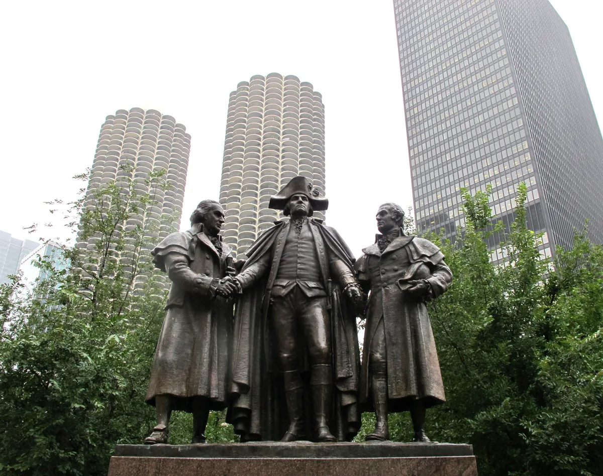 Heald Square Monument in Chicago, United States