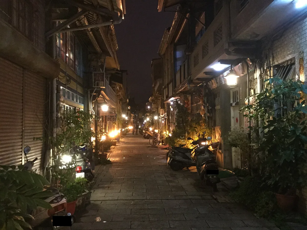 Shennong Street in Tainan, Taiwan