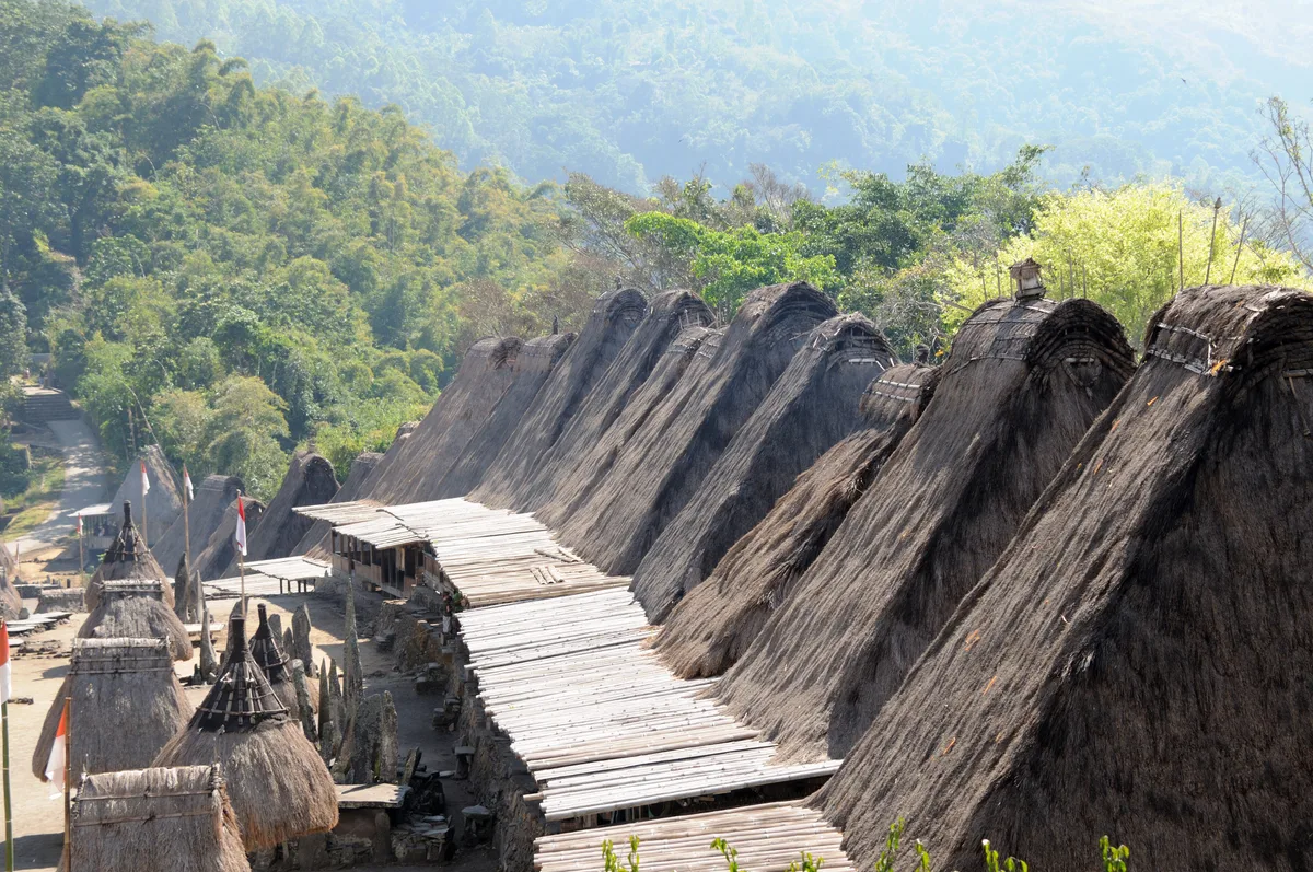 Bena Traditional Village (Thatched Roof Village) in Labuan Bajo, Indonesia