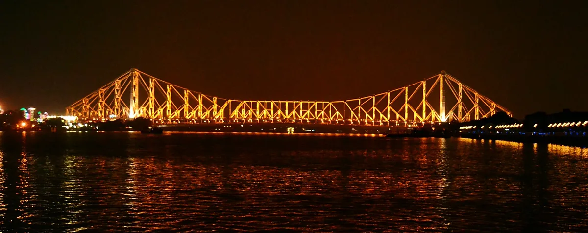 Howrah Bridge in Kolkata, India
