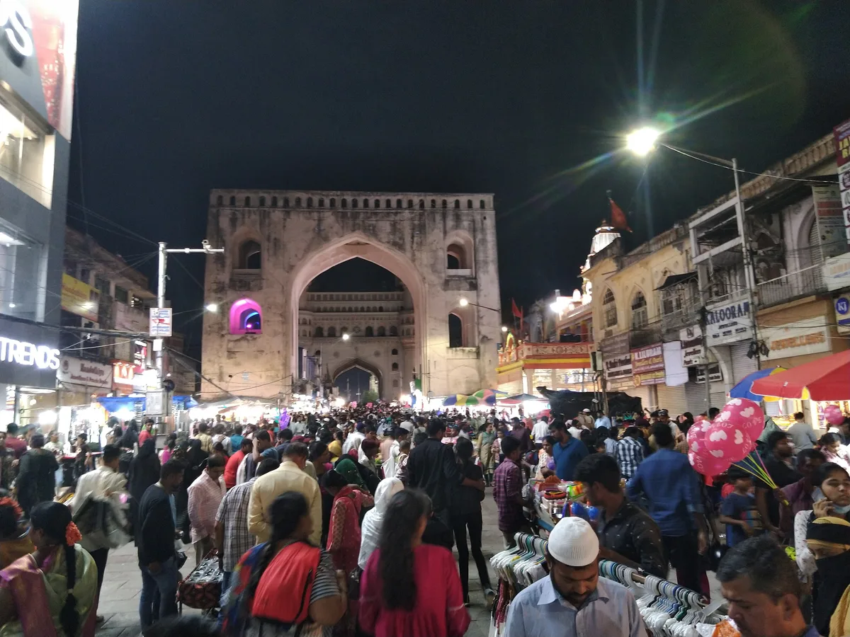 CHARMINAR MARKET in Hyderabad, India