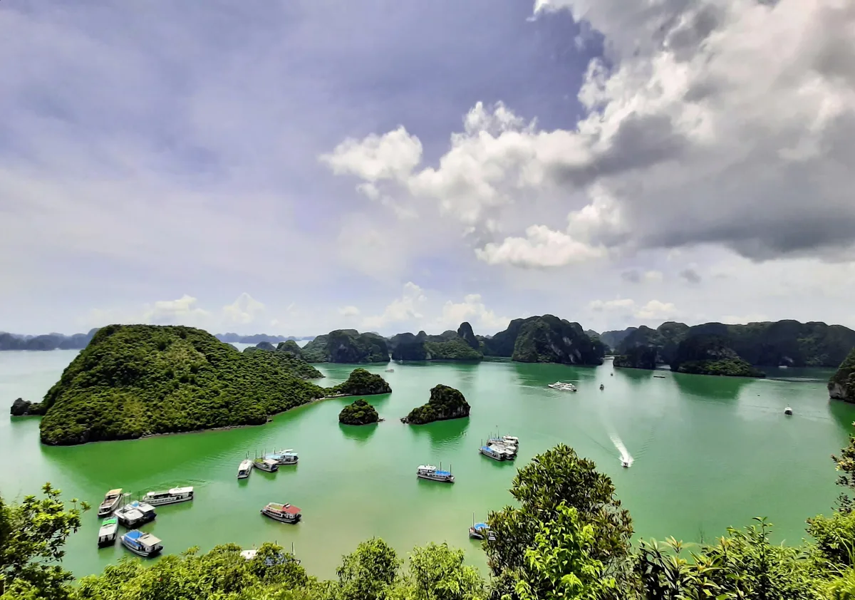 Halong Bay in Ha Long Bay, Vietnam