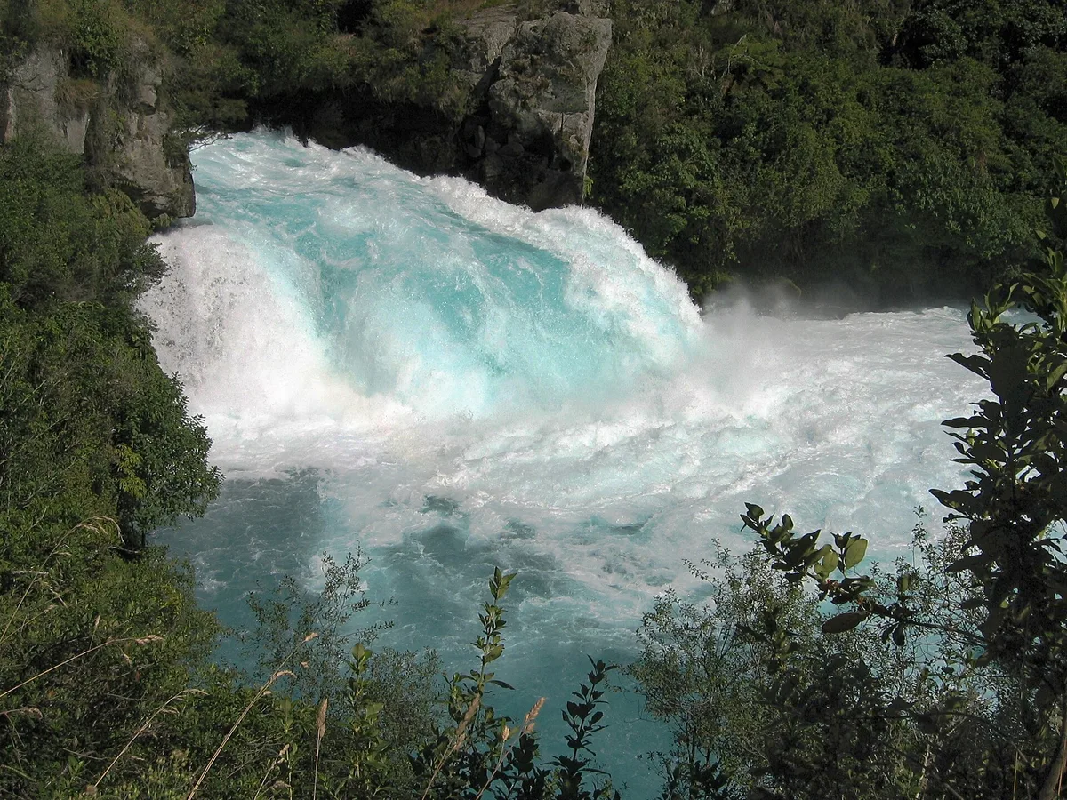 Huka Falls in Taupo, New Zealand
