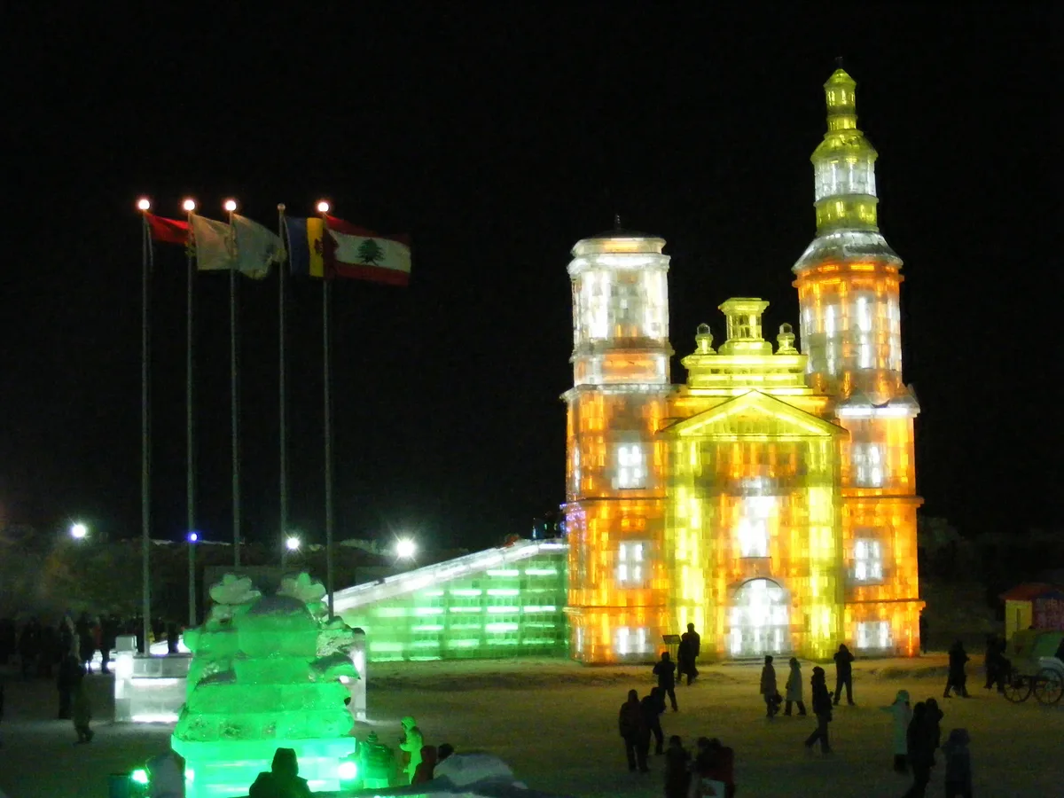 Harbin Ice & Snow World in Harbin, China