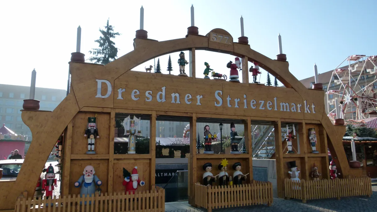 Dresdner Striezelmarkt in Dresden, Germany