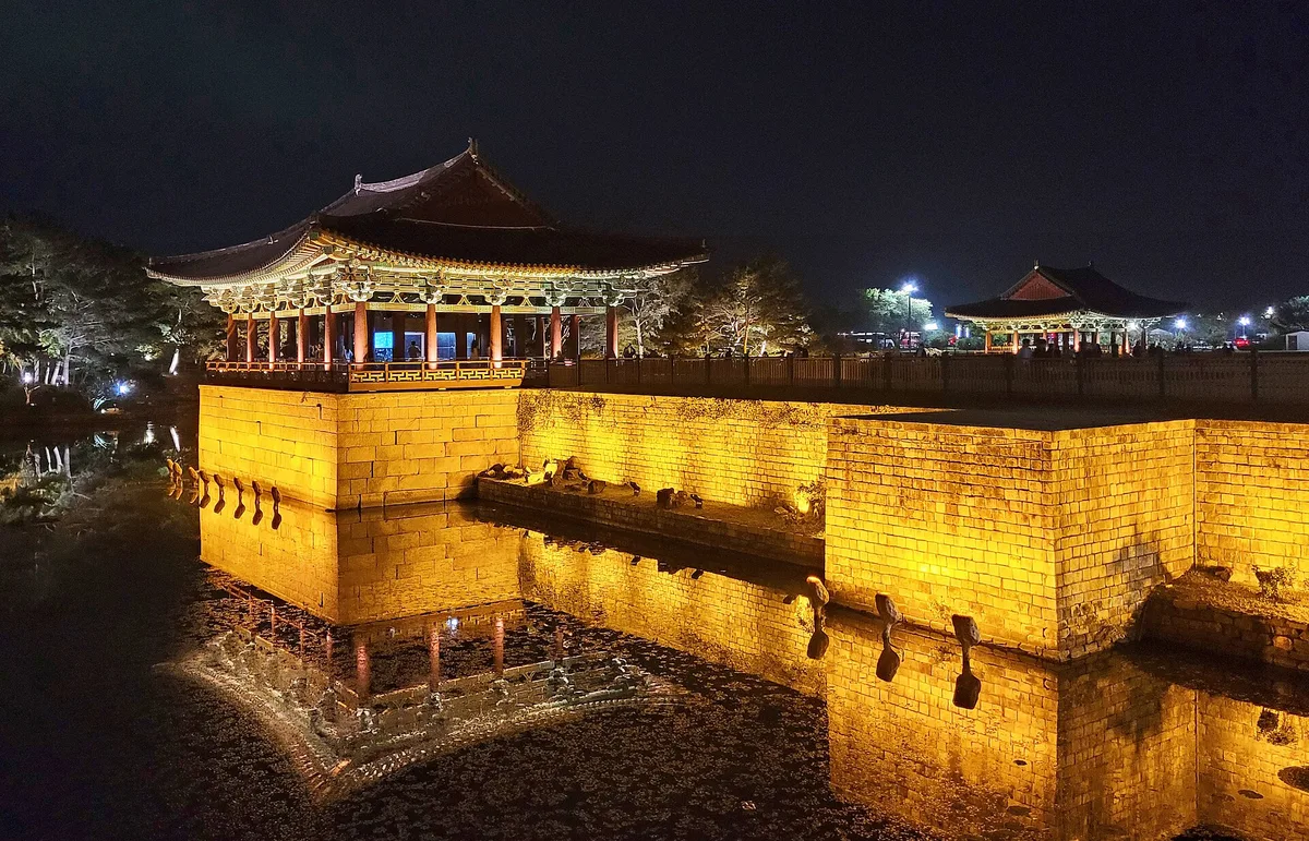 Donggung Palace & Wolji Pond in Gyeongju, South Korea