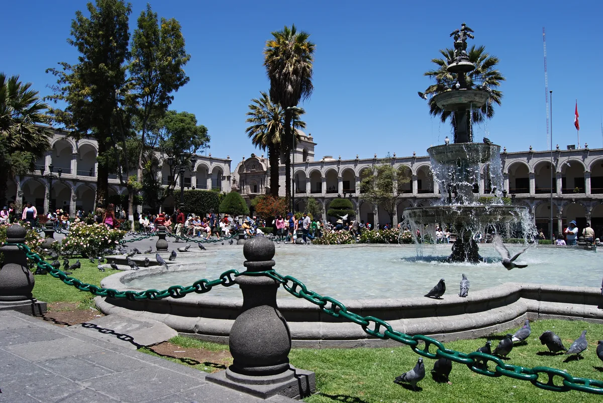 Plaza de Armas Arequipa in Arequipa, Peru