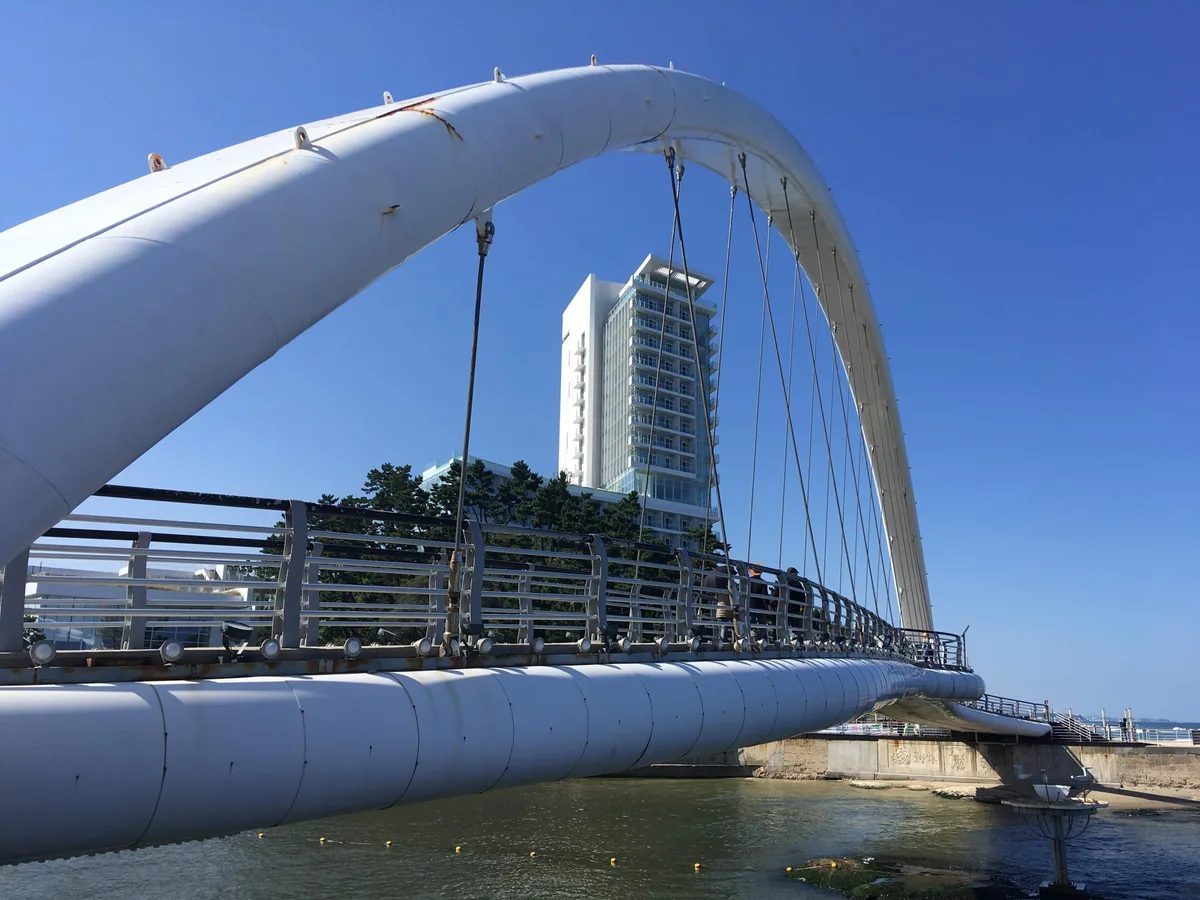 Gangmun Sotdae Bridge in Gangneung, South Korea