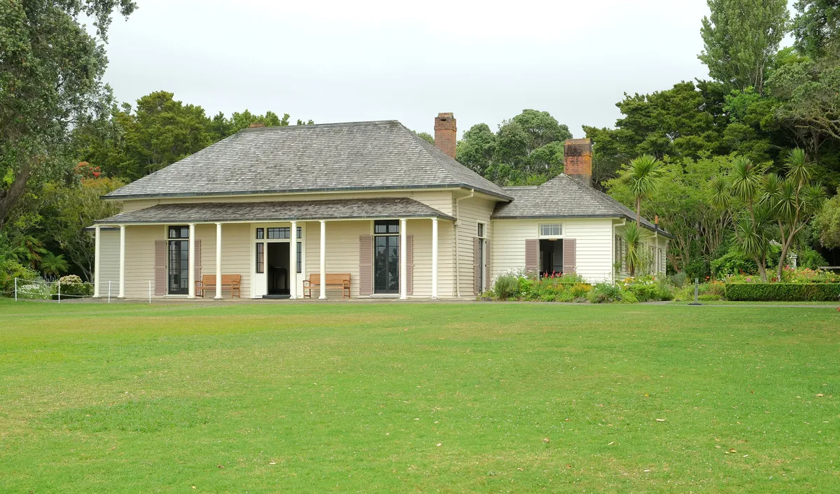 Waitangi Treaty Grounds in Paihia, New Zealand