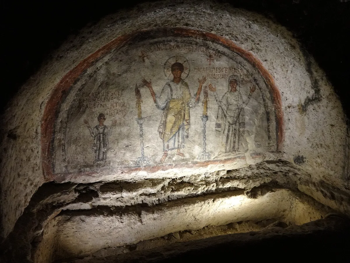 Catacombs of San Gennaro in Naples, Italy