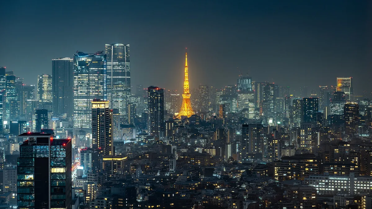 Tokyo Tower in Tokyo, Japan