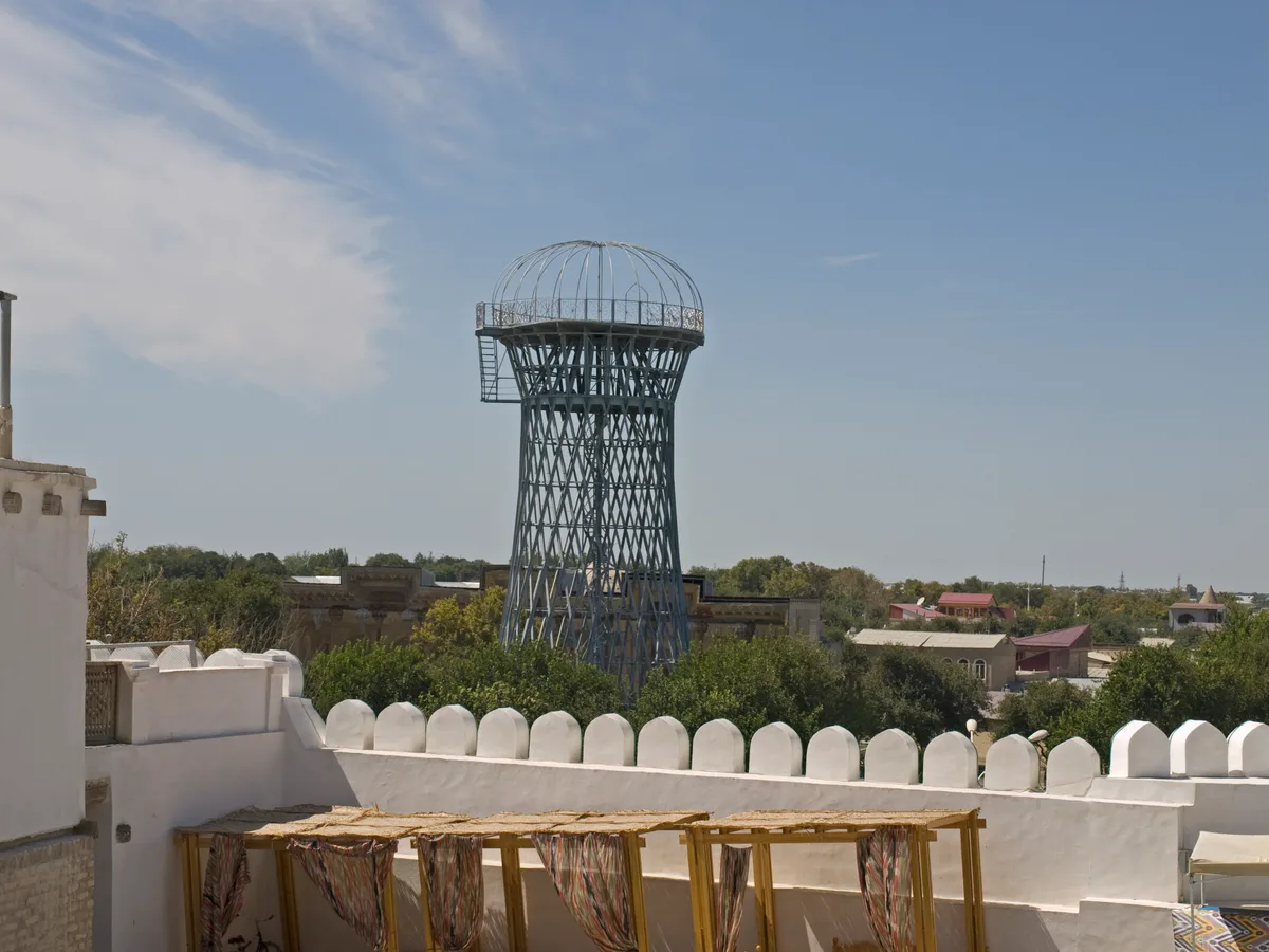 Torre de Bujará en Bujará, Uzbekistán