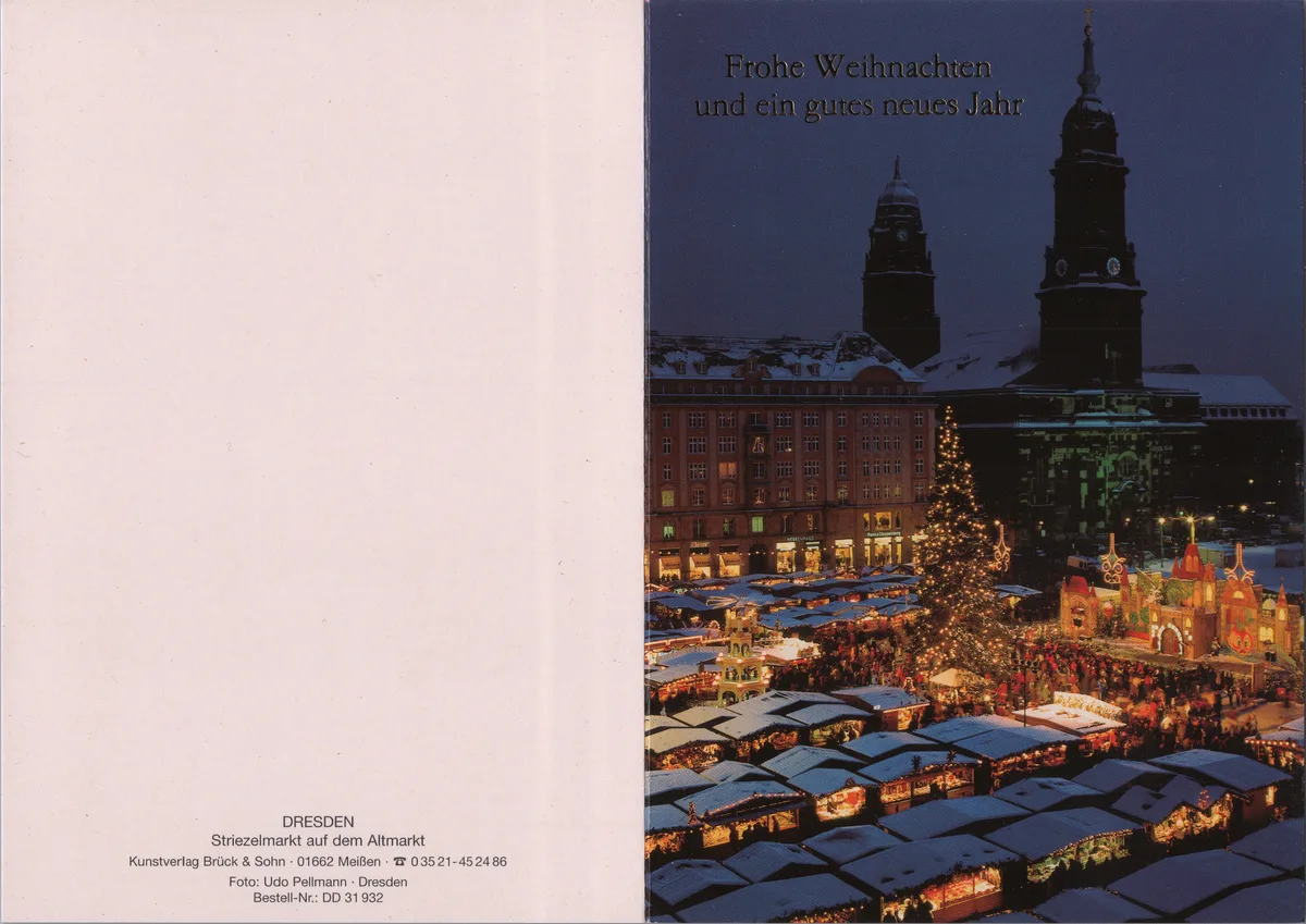 Dresden Striezelmarkt (Dresden Christmas Market) in Dresden, Germany