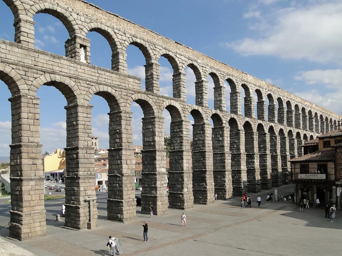 Segovia Aqueduct in Segovia, Spain
