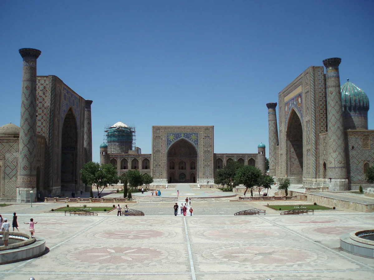 Registan Square in Samarkand, Uzbekistan