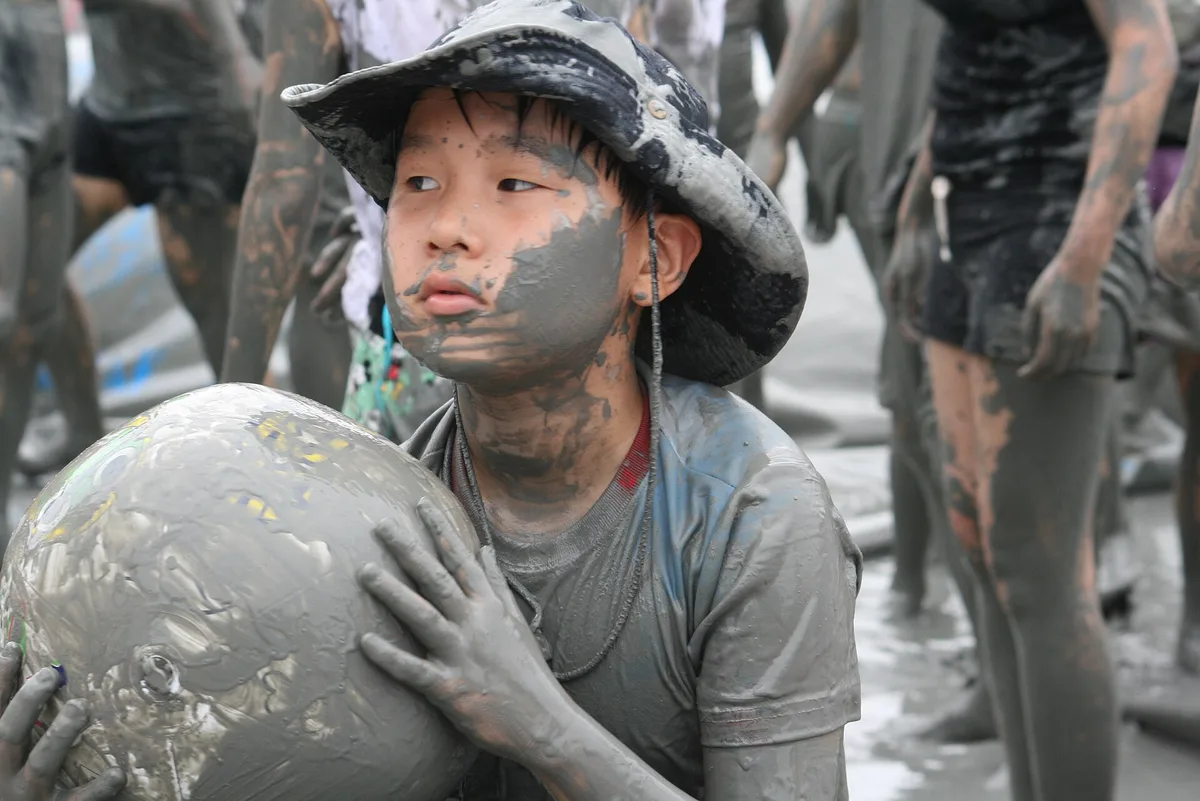 Mud Festival in Boryeong in Boryeong, South Korea