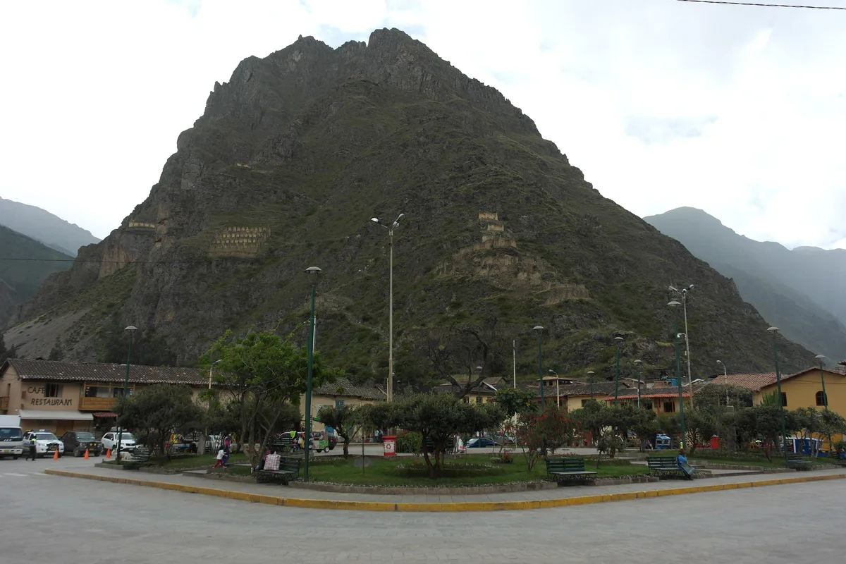 Plaza de Armas de Ollantaytambo in Ollantaytambo, Peru