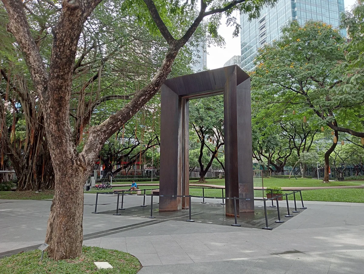 Ayala Triangle Gardens in Manila, Philippines
