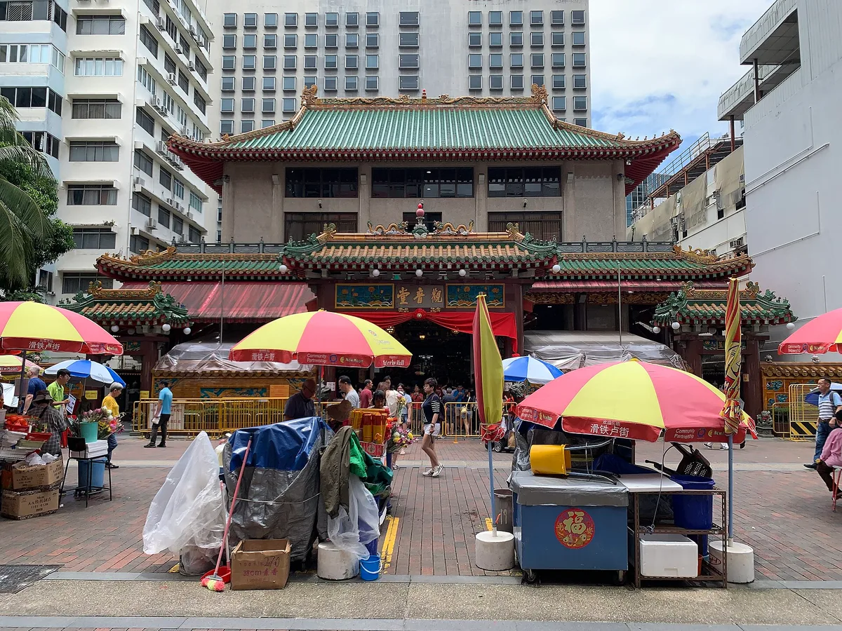 Kwan Im Thong Hood Cho Temple in Bugis, Singapore