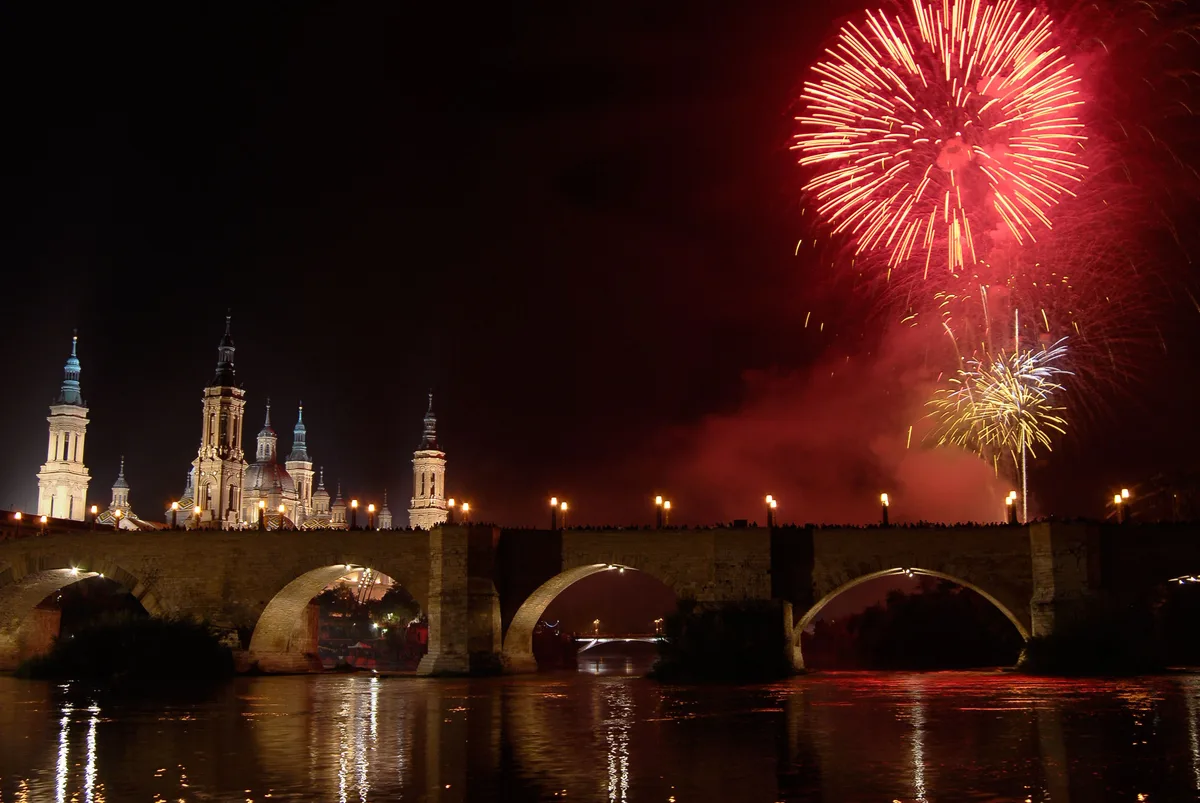 Fiestas del Pilar in Zaragoza, Spain