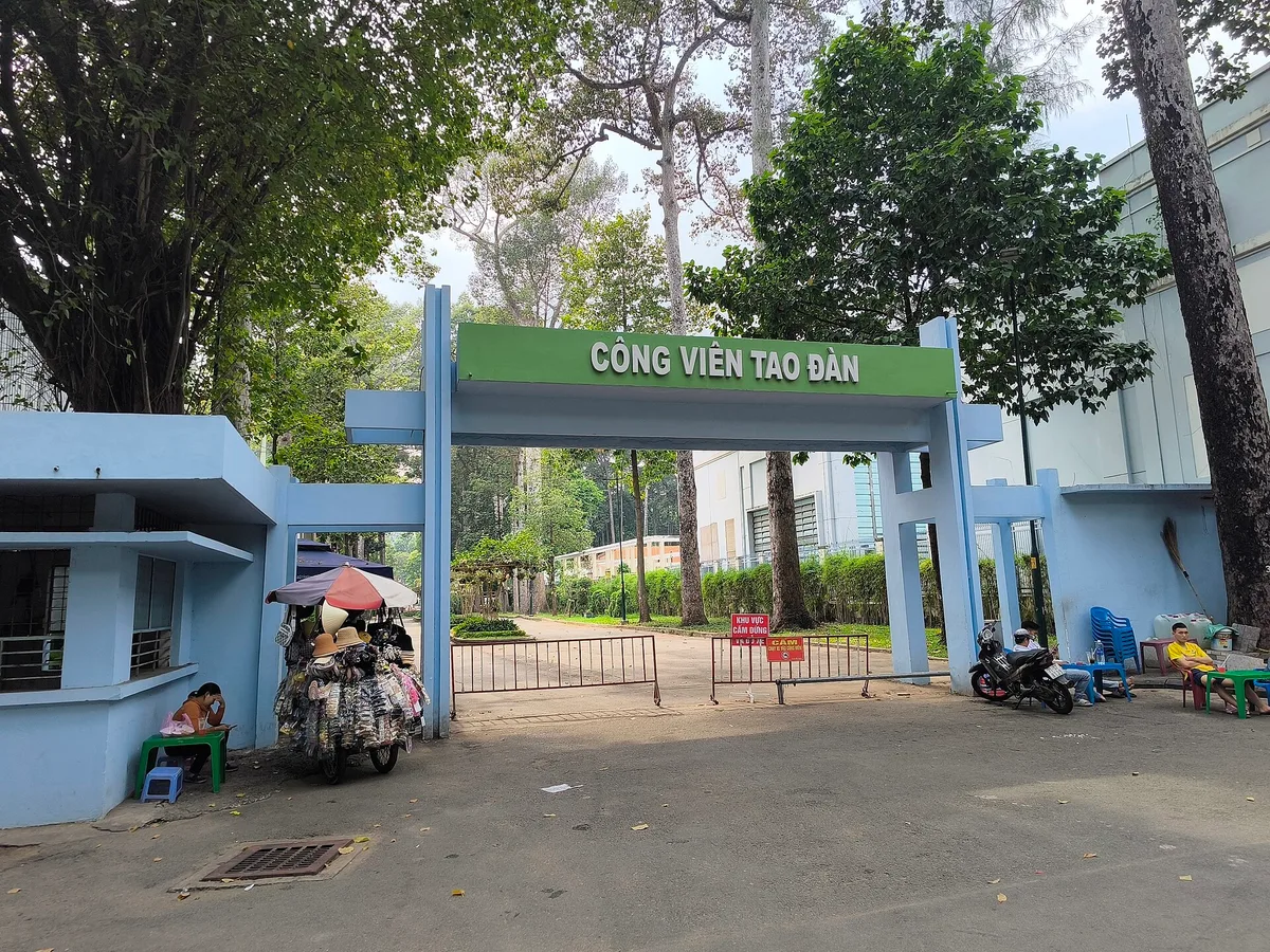 Tao Dan Park in Ho Chi Minh City, Vietnam