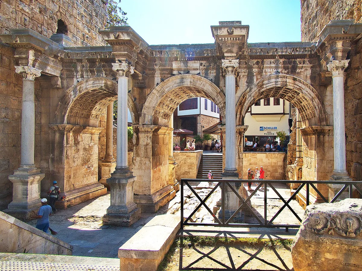 Hadrian's Gate in Antalya, Turkey