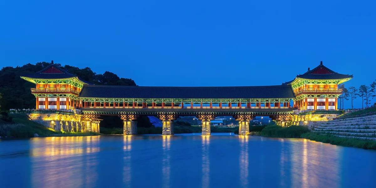 Woljeonggyo Bridge in Gyeongju, South Korea