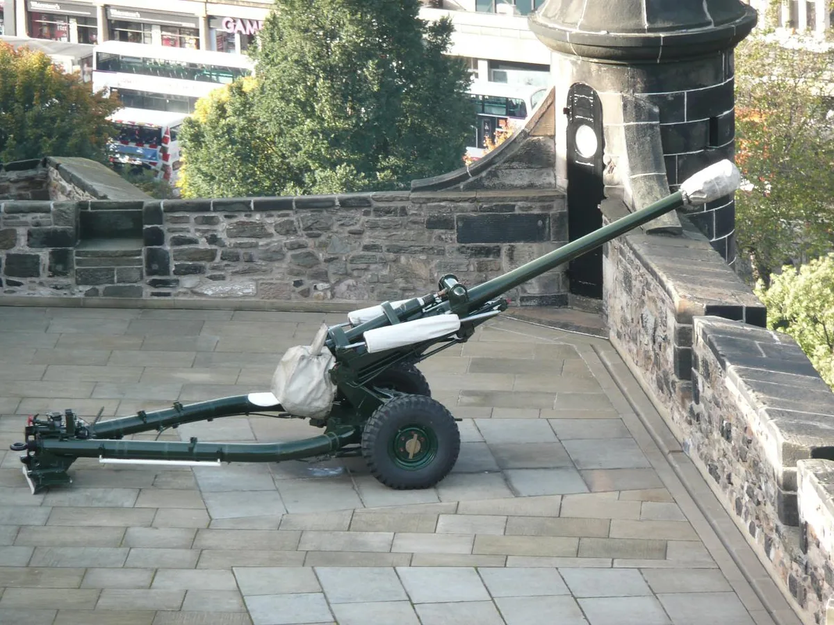 One O’Clock Gun in Edinburgh, United Kingdom