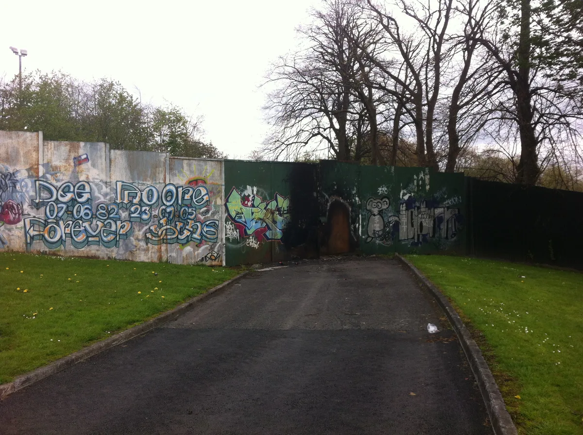 Peace Wall Belfast in Belfast, United Kingdom