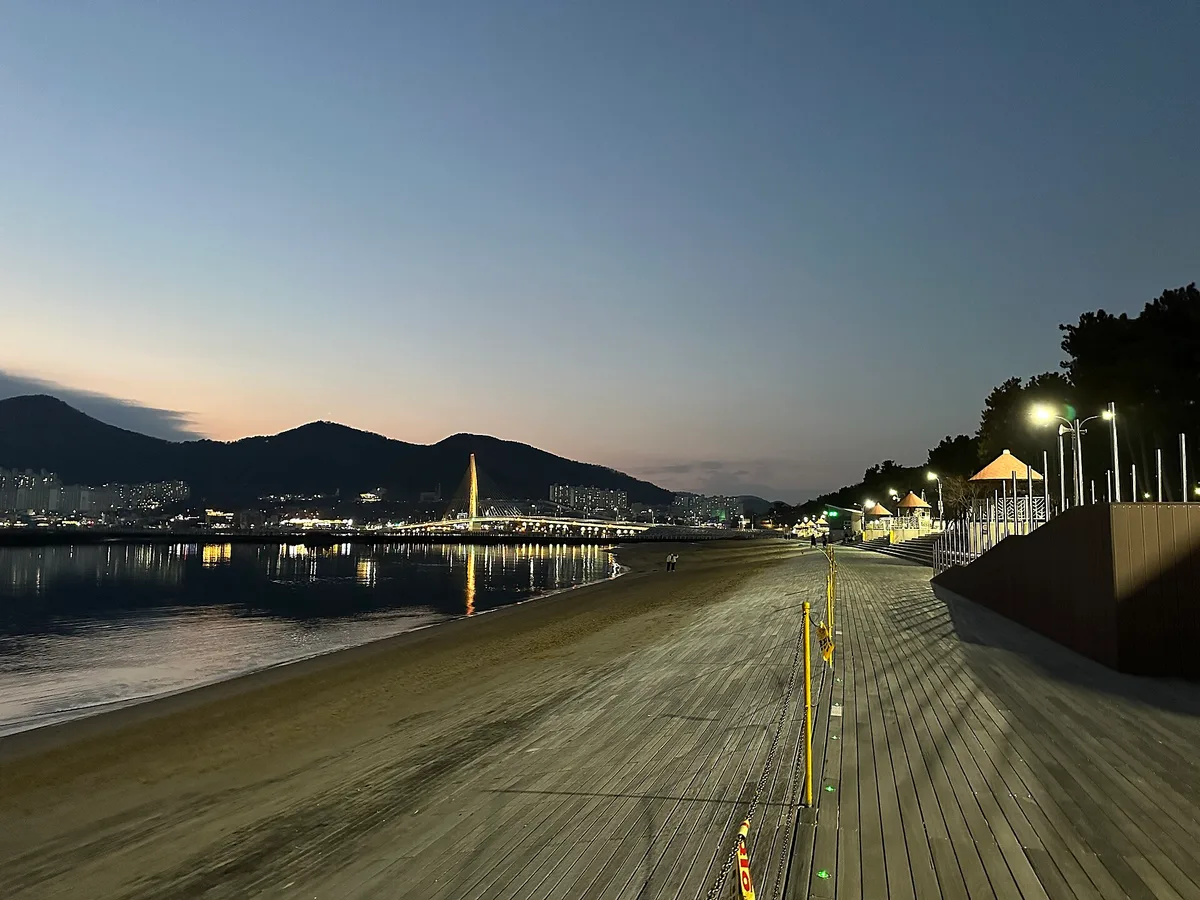Ungcheon Beach Park in Yeosu, South Korea