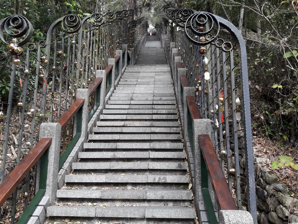 Year of Steps at Wenwu Temple in Sun Moon Lake, Taiwan