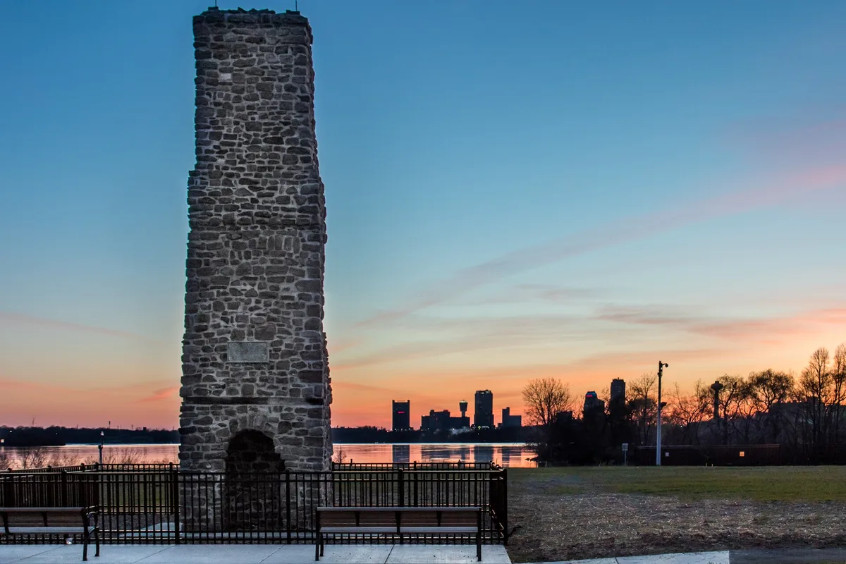 Old Stone Chimney in Niagara Falls, Canada