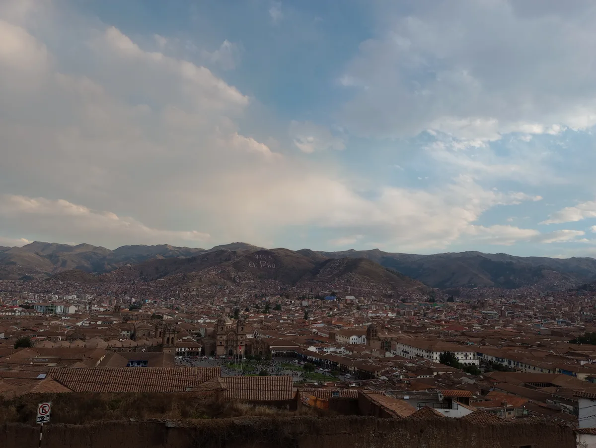 Mirador de Sán Cristobal en Cusco, Perú