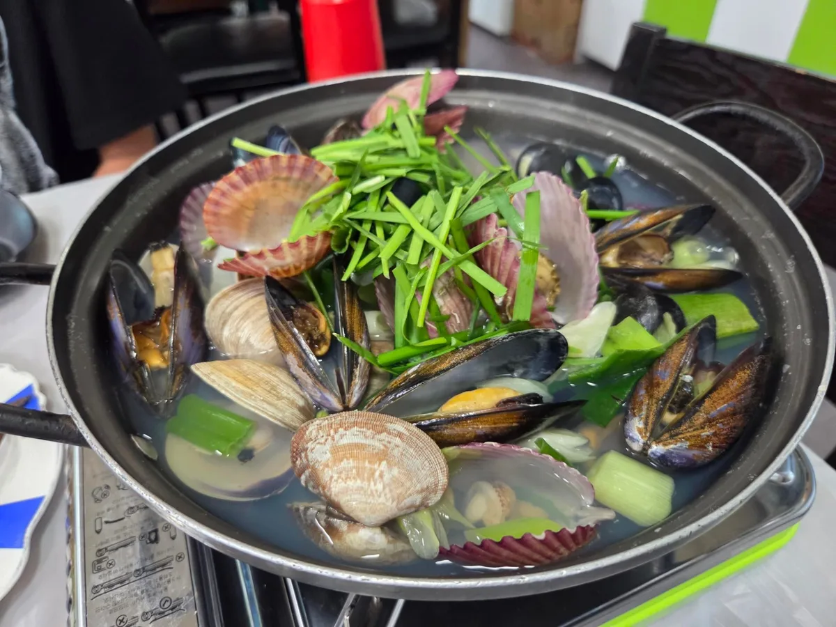 seafood in Busan, South Korea
